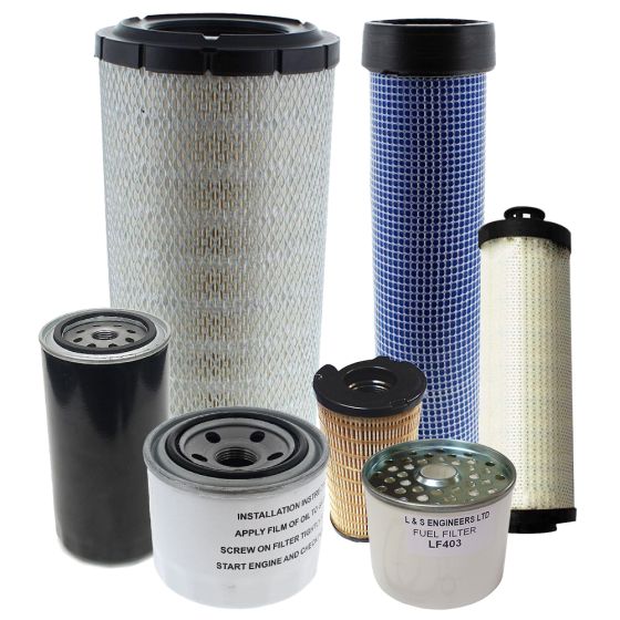 Filter Service Kit for Terex/ Mecalac TA9 and TA10 Dumpers with Perkins T3 Engine, Metal Tanks and ITL Transmission - April 2008 - March 2013