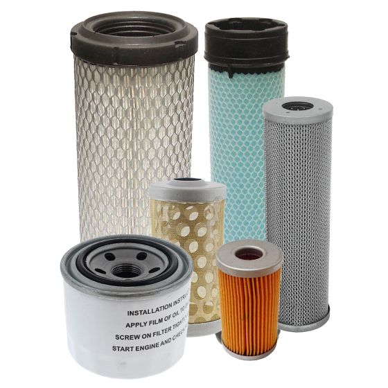 Filter Service Kit for Thwaites 1.5, 2 and 2.3 Tonne Dumpers with Yanmar 3TNE88-EWA Engine