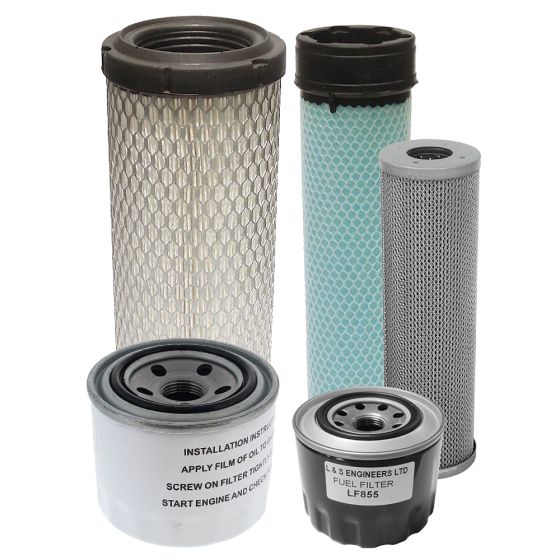 Filter Service Kit for Thwaites 1.5, 2 and 2.3 Tonne Dumpers with Yanmar 3TNV88-XWA Engine
