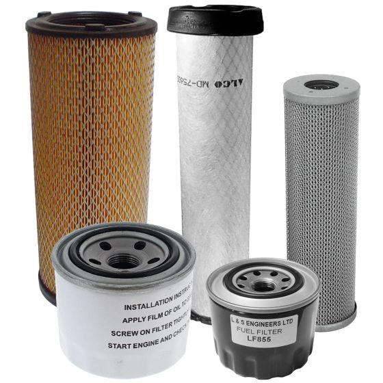 Filter Service Kit for Thwaites 3 Tonne Hydrostatic Dumper with Yanmar 4TNV84-KWA Engine