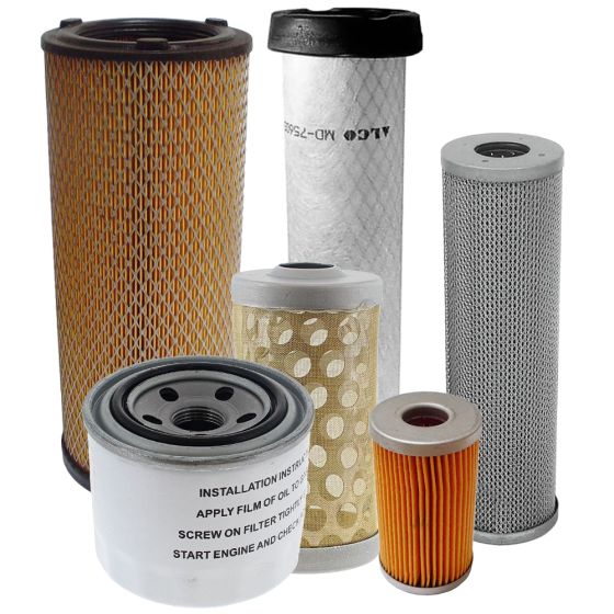 Filter Service Kit for Thwaites 3, 3.5 Tonne Dumpers with Yanmar 4TNE88-EWA Engine