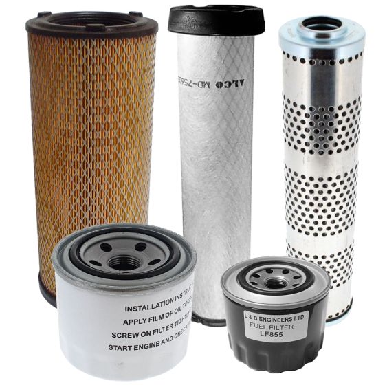 Filter Service Kit for Thwaites 4 Tonne Dumper with Yanmar 4TNE84T-EWA Engine