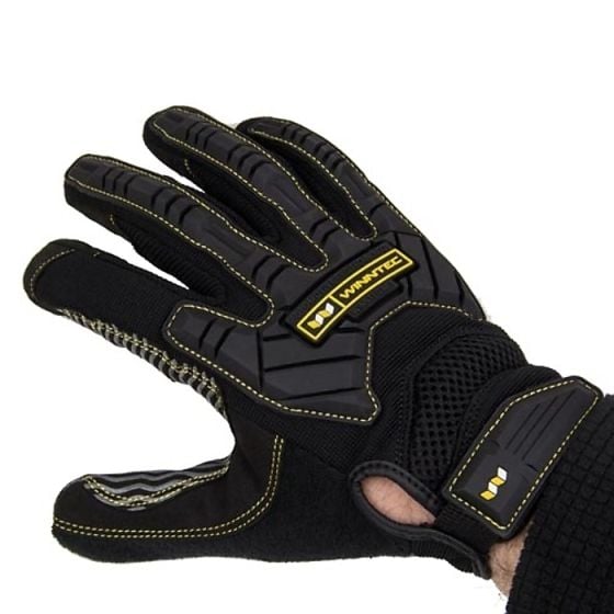 Impact Protection Work Gloves (M) - Slip Free Silicone Grip