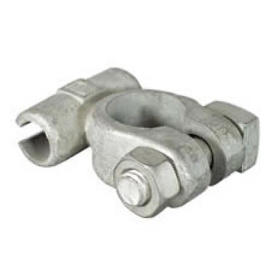 Negative Standard Battery Terminals - drilled 9.5mm for 40mm cable - Each - 6-155-01