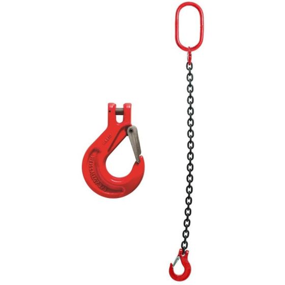 10mm Single Leg Lifting Chain Slings with Clevis Hook with Safety Catch