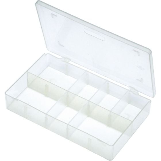 Empty Standard Box, 8 Dividers with Removable Flip-Top Lid