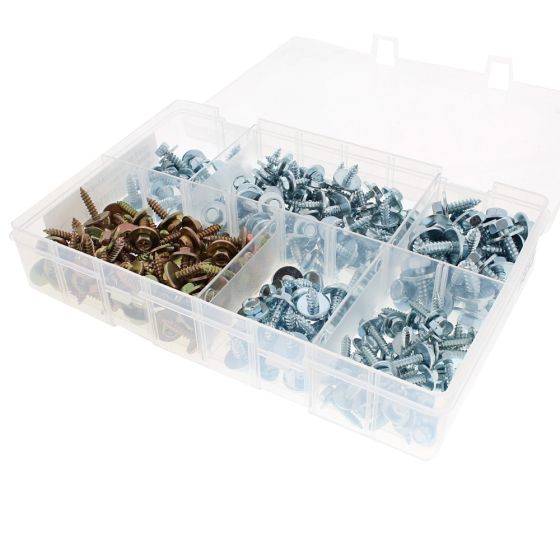 Acme Screws/Washers Sizes: 8 - 14 Hex (255 Pieces)