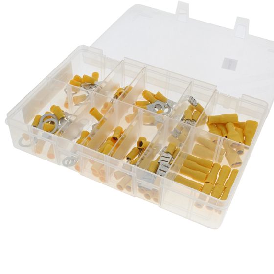 Insulated Terminals, Yellow Assorted Box (110 pieces)