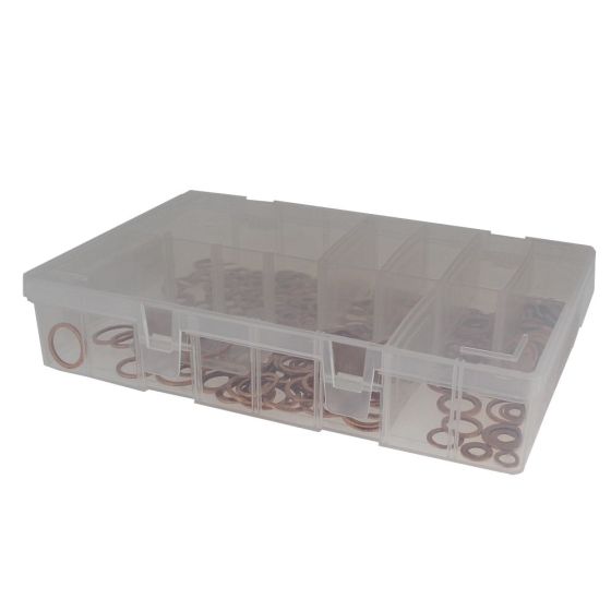 Assorted Copper Fuel Injection Washers - Box of 360