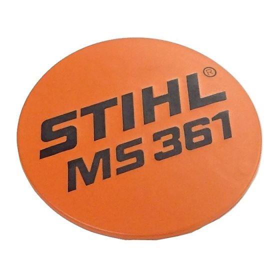 Model Plate for Stihl MS361 - 1135 967 1500