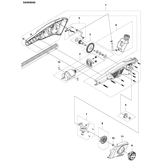 Saw Head Assembly for 115IPT4