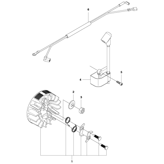 Ignition System Assembly for Husqvarna 120 Mark II Chainsaws