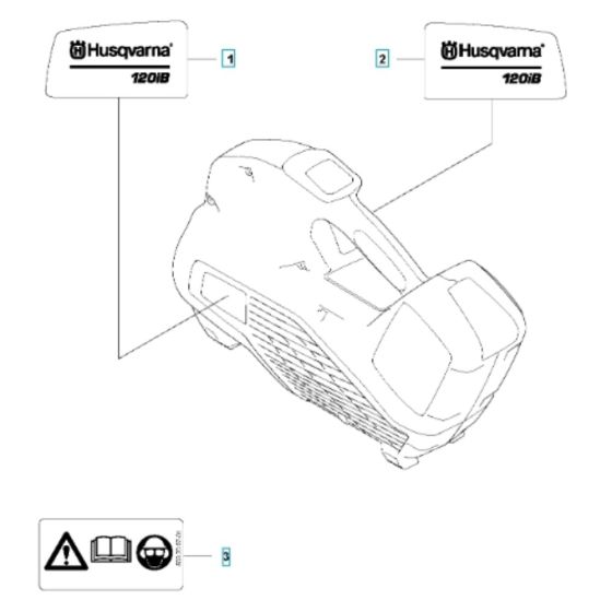 Decals for Husqvarna 120iB