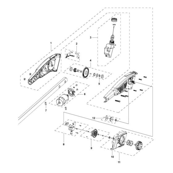 Saw Head Assembly for Husqvarna