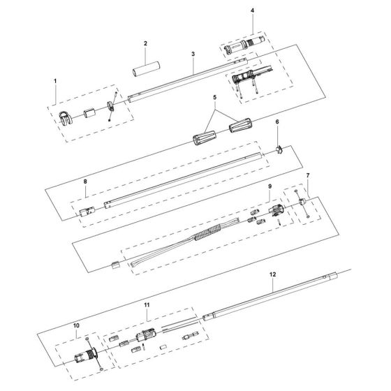 Tube Assembly for Husqvarna 120iTK4-PH