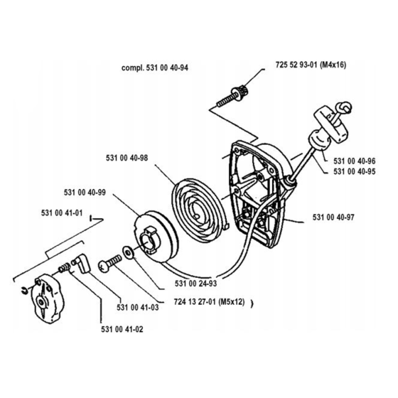 Starter  for Husqvarna 120 L  Trimmer/ Edgers