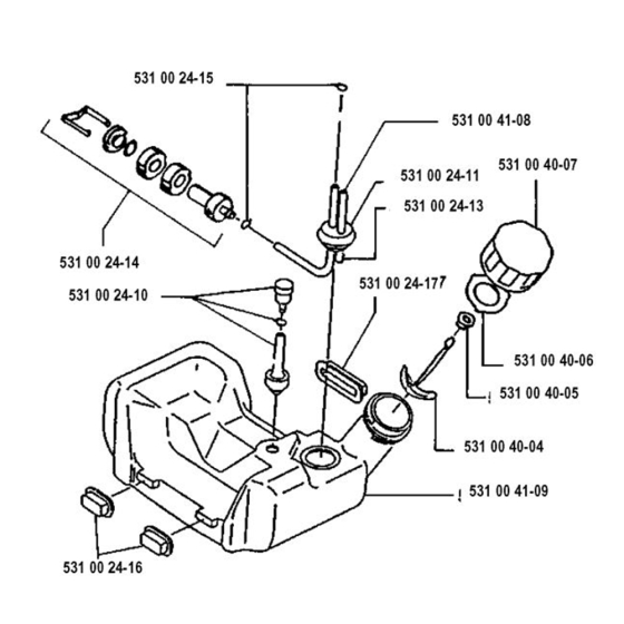 Fuel Tank for Husqvarna 120 L  Trimmer/ Edgers