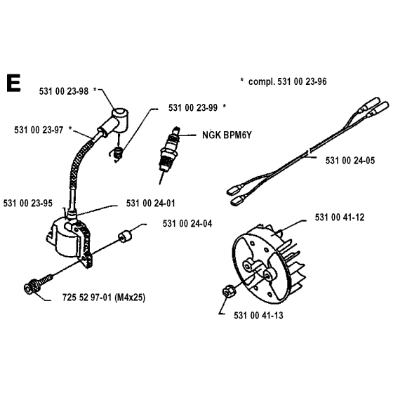 Ignition System for Husqvarna 120R Brushcutters