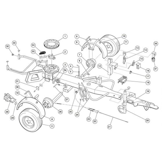 Base Assembly for Niftylift 120T