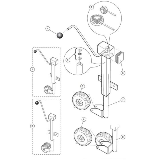Jockey Wheel Assembly for Niftylift