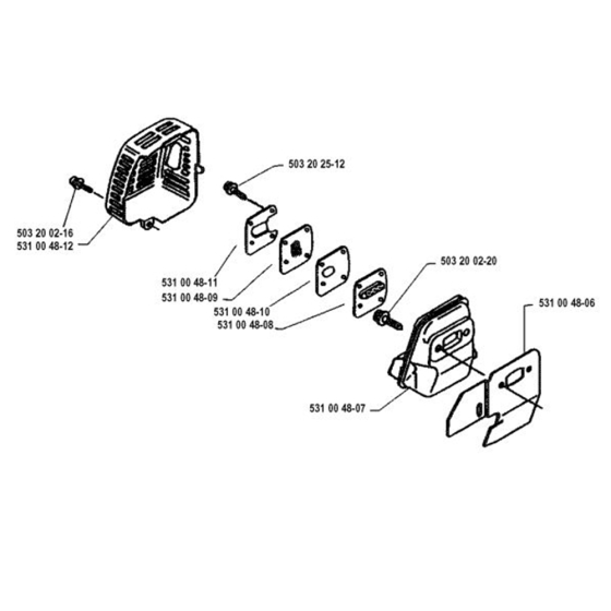 Muffler  for Husqvarna 122L Trimmer/ Edgers