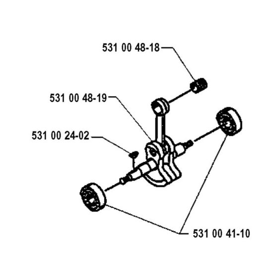 Crankshaft  for Husqvarna 122L Trimmer/ Edgers