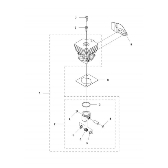 Cylinder Piston  for Husqvarna 122LD Trimmer/ Edgers