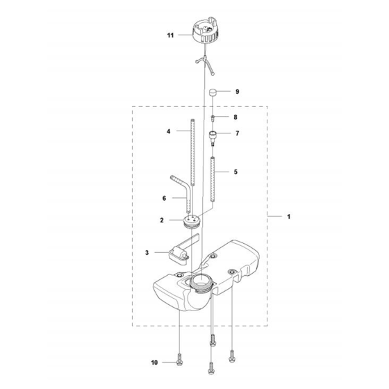 Fuel Tank  for Husqvarna 122LD Trimmer/ Edgers