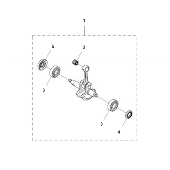 Crankshaft  for Husqvarna 122 LDx Trimmer/ Edgers