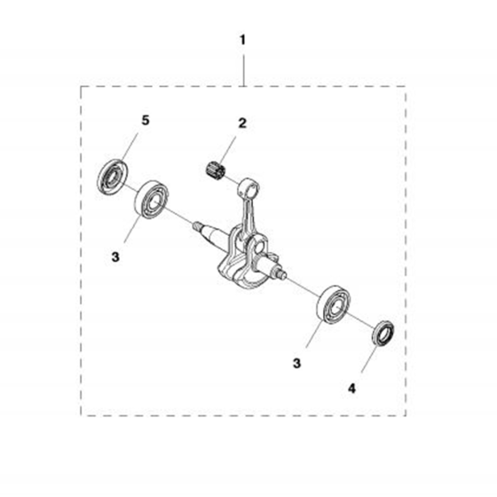 Crankshaft  for Husqvarna 122 Lk Trimmer/ Edgers