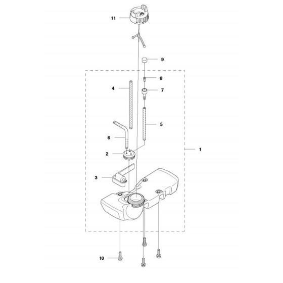 Fuel Tank for Husqvarna 122 Lk Trimmer/ Edgers