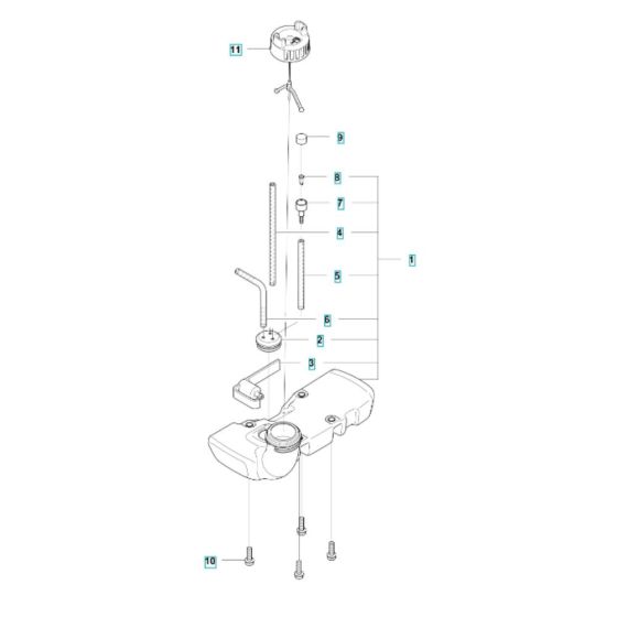 Fuel Tank Assembly for 122R