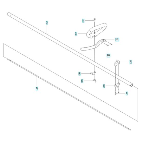 Shaft Assembly for Husqvarna 122RJ