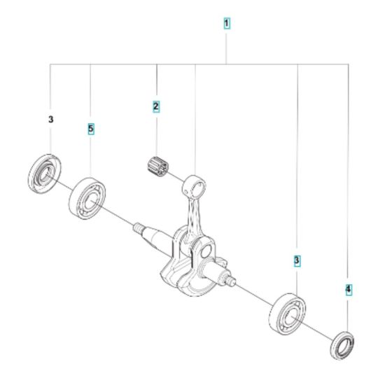 Crankshaft Assembly for 122RJ