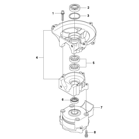 Gear Housing Assembly for Husqvarna 123 HD60 Hedge Trimmers