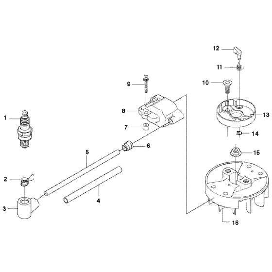 Ignition System Assembly for Husqvarna 123 HD65X Hedge Trimmers