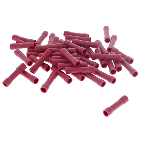 Red Butt Connector (Pack of 50) - 0-001-10