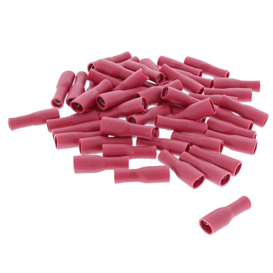 Red Pre-Insulated Push-On Terminals - 4.80mm (Pack of 50) - 0-001-52