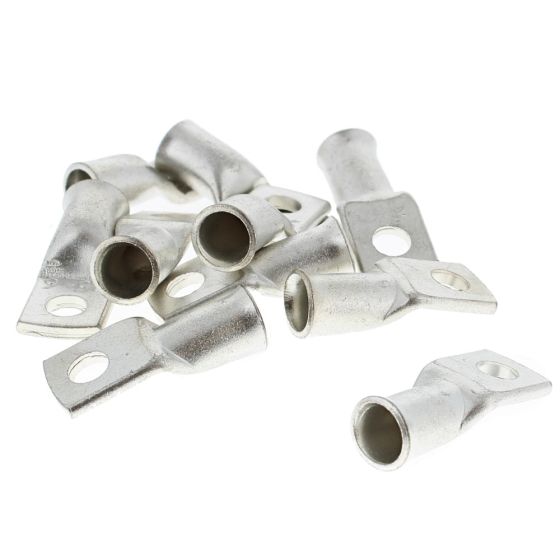 Tinned Copper Cable Sockets - 7.00mm Cable 6.00mm Hole (Pack of 10)