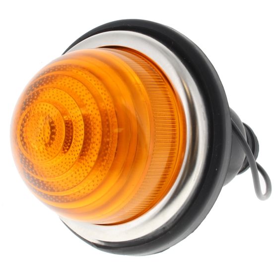 Mini Indicator Lamp with Cable, 72mm diameter, 12V 21W Bulb Each - 0-160-00