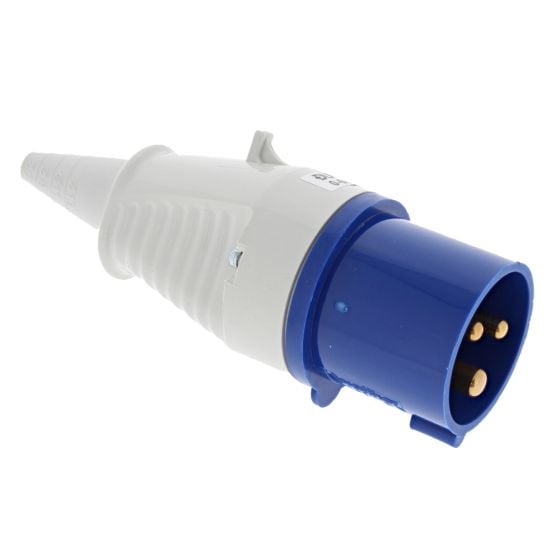 230V Blue 16A Trailing Plug and Socket to BS4343 - Outdoor Use - Each - 0-684-16