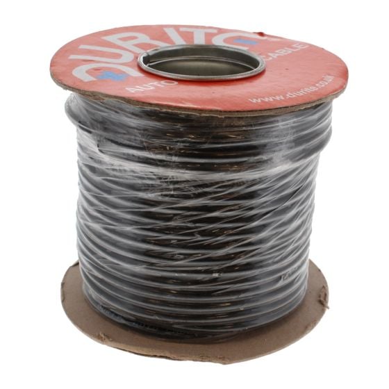 Black Single-Core PVC Auto Cable - 6mm x 30m - 0-947-01