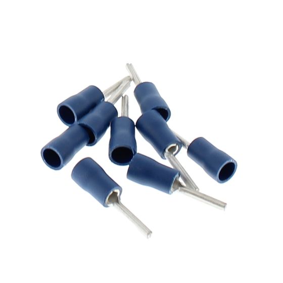 Blue Pre-Insulated Pin Terminals - 1.90mm Pack of 100 - 2-001-43