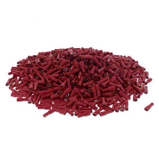 Red Pre-Insulated Push-On Terminals - 4.80mm (Pack of 1000) - 3-001-52