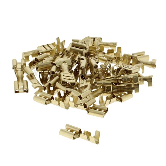 Push-On Terminal - 6.30mm for 1.00-2.50mm cable (Pack of 50) - 0-005-20