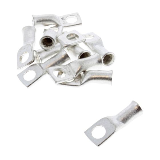 Tinned Copper Cable Sockets - 4.40mm Cable 6.00mm Hole (Pack of 10) - 0-008-22