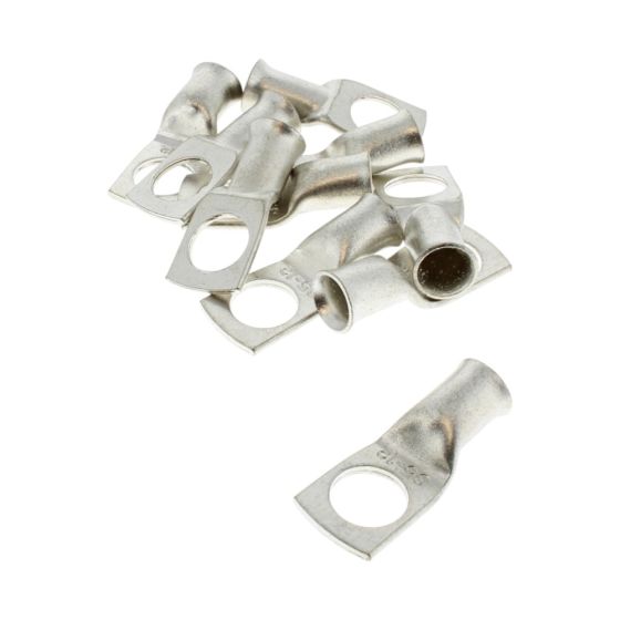 Tinned Copper Cable Sockets - 8.20mm Cable 12.00mm Hole (Pack of 10) - 0-008-55