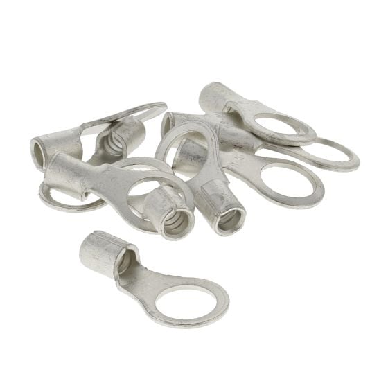 Open End Ring 10mm2 cable 10mm hole Pack of 10 - 0-010-63