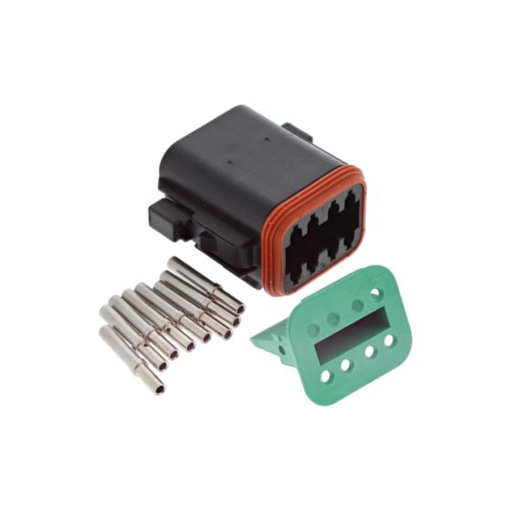 8 Way Female Deutsch DT Series Connector - Kit - 0-011-48