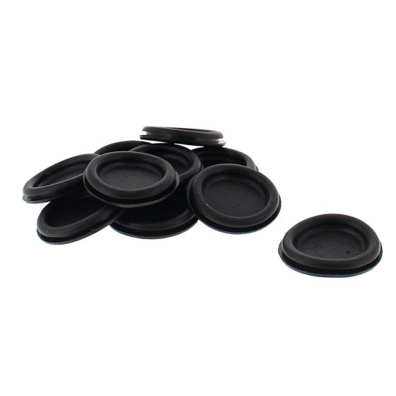 Black PVC Blanking Grommets for 31.75mm  (Pack of 10) - 0-452-20